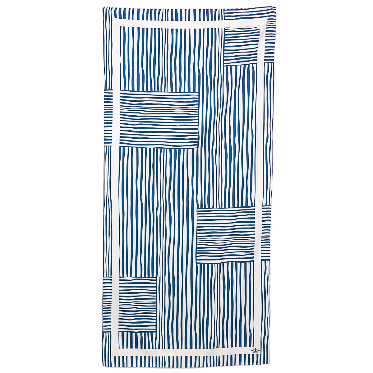 Fiji Stripe Quick Drying Beach Towel In Blue