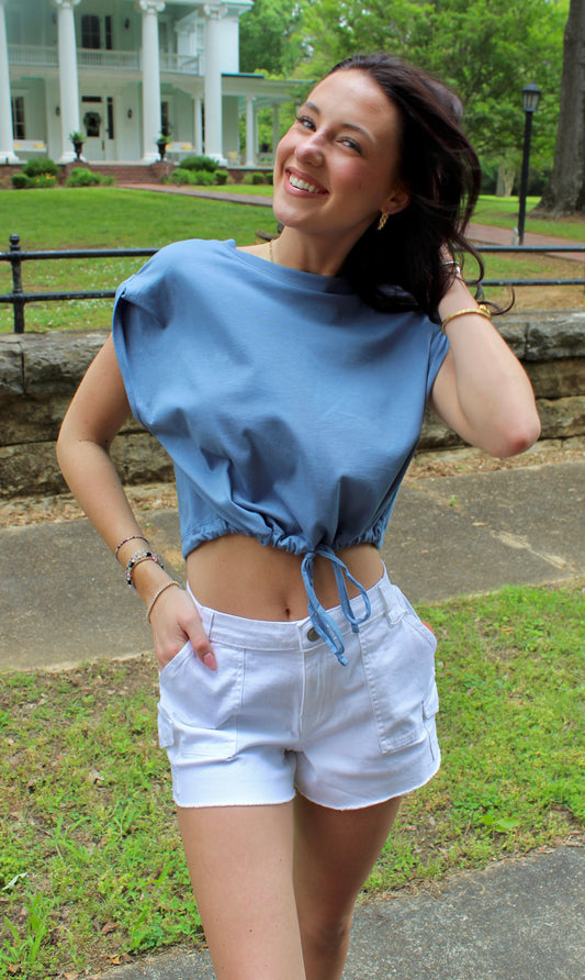 Electric Energy Top In Blue