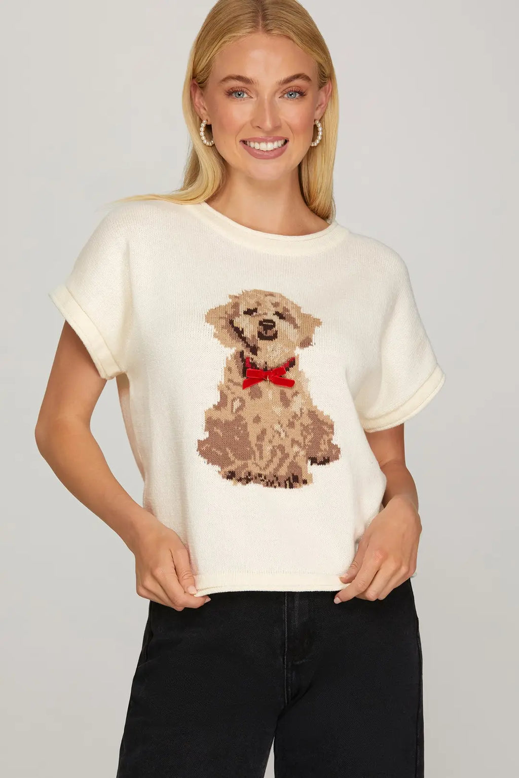 Santa Paws Sweater Top