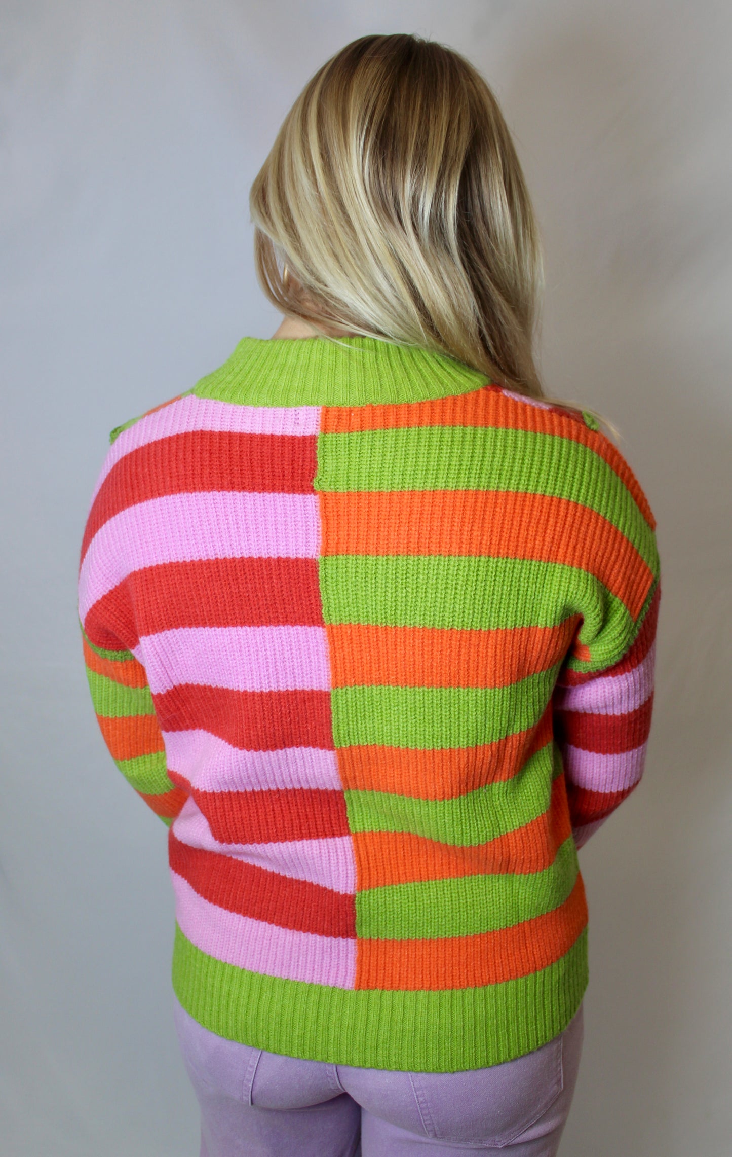 Sour Skittles Striped Sweater