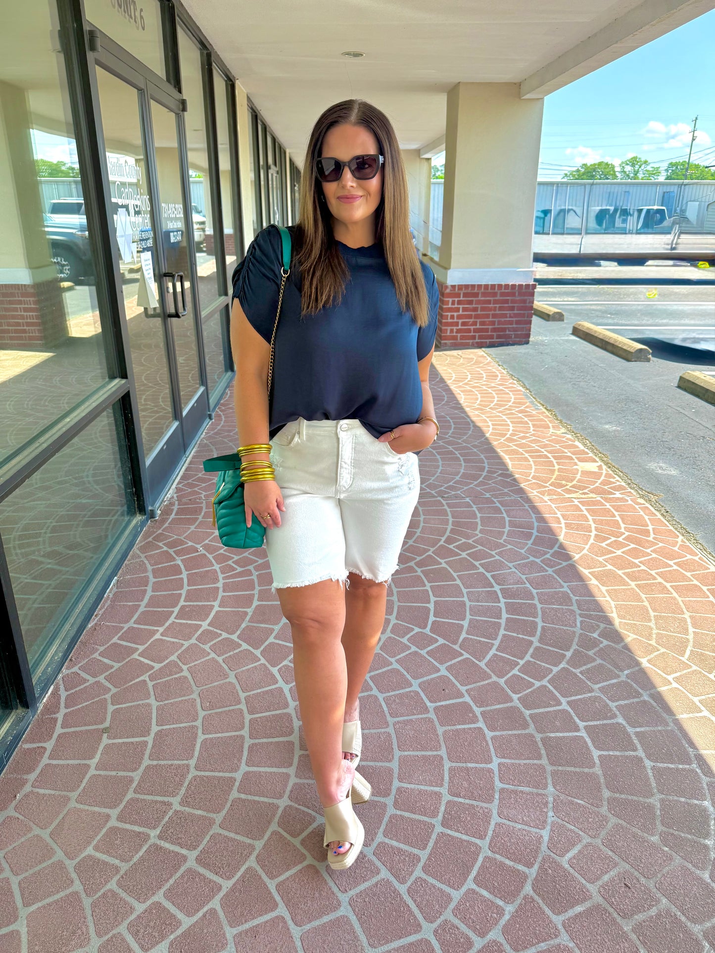 Bermuda Shorts Relaxed- White