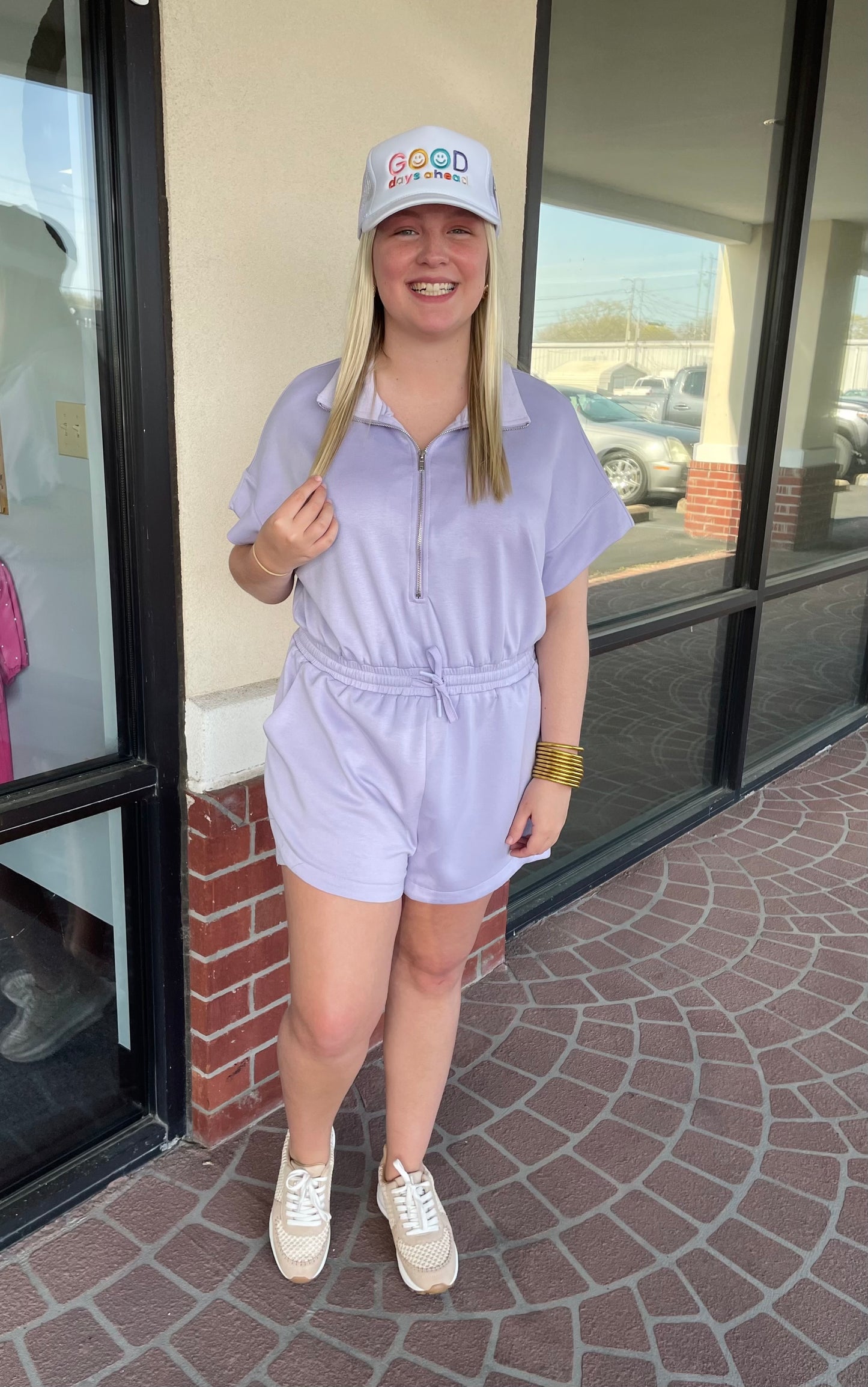 Sun Kissed Romper- Lavender