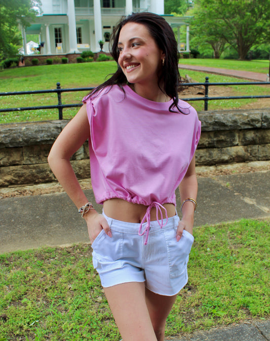 Electric Energy Top In Pink