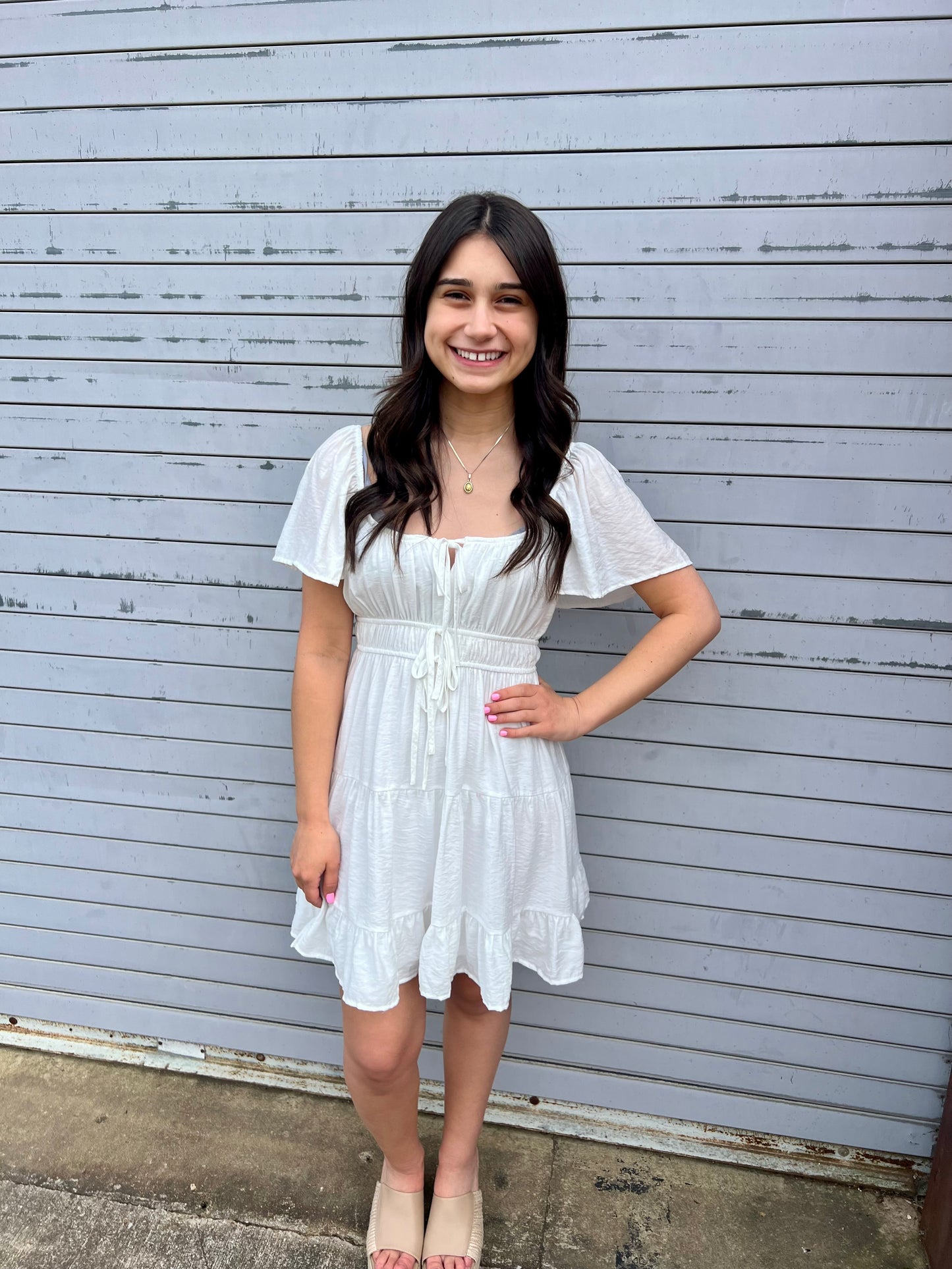Buttercream Short Sleeve Mini Dress