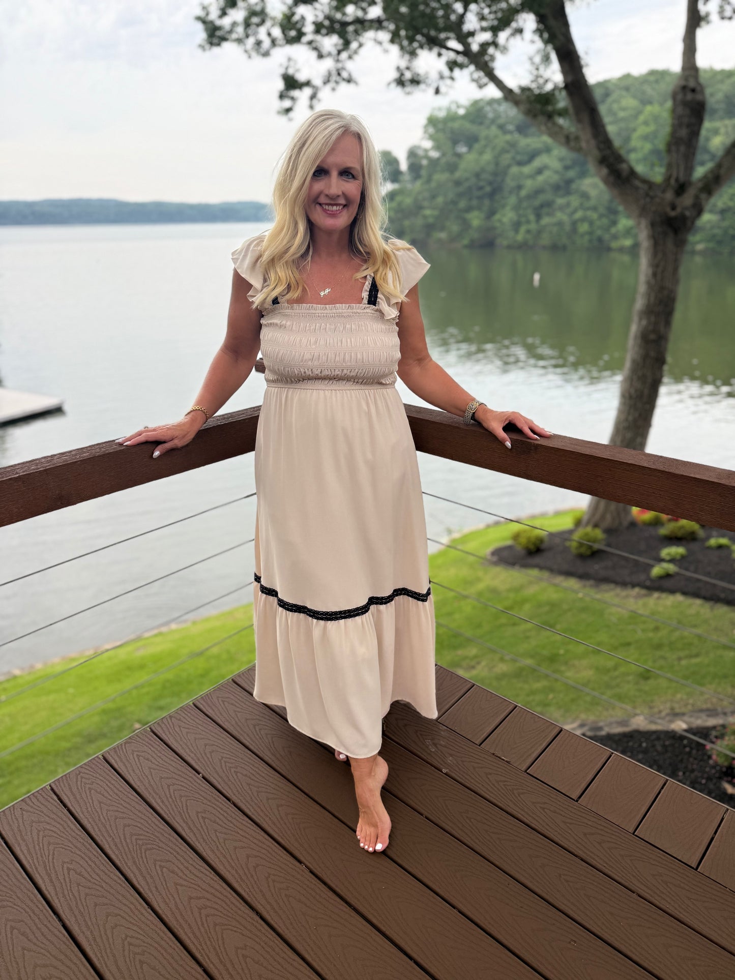 Sunset Dreams Ruffle Midi Dress