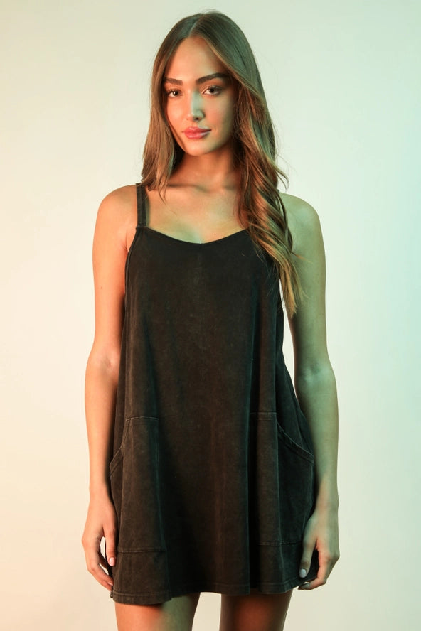 Summer Break Romper- Black