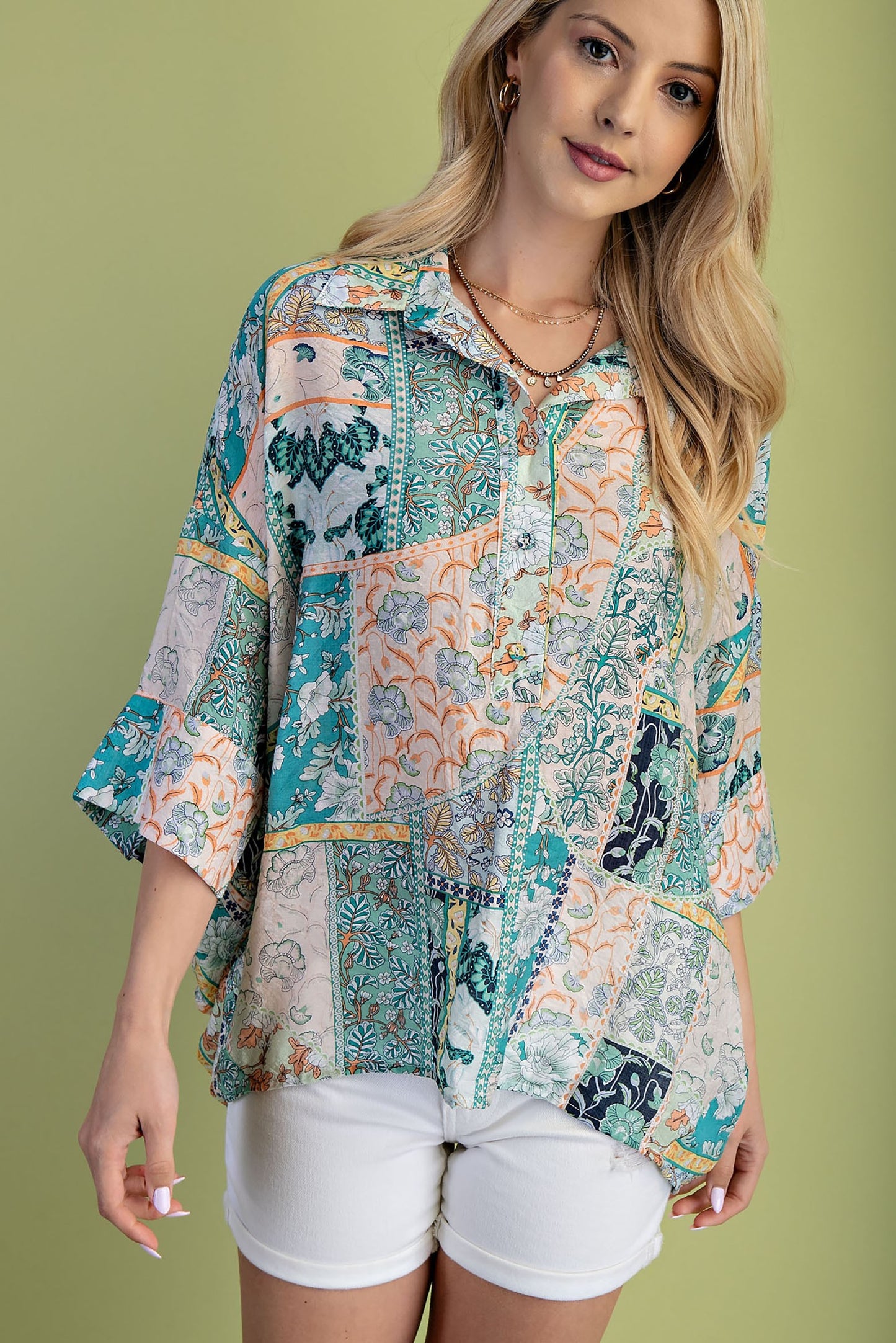 The Homemade Love Top- Teal