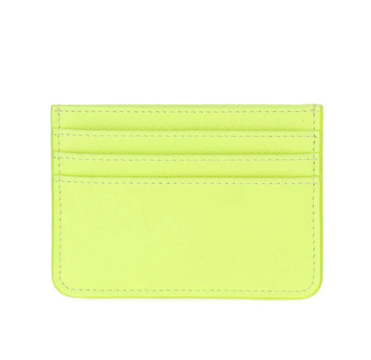 Mom, I Am A Rich Man Card Holder In Neon Yellow