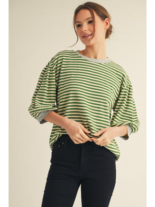 Slow Mornings Striped Top