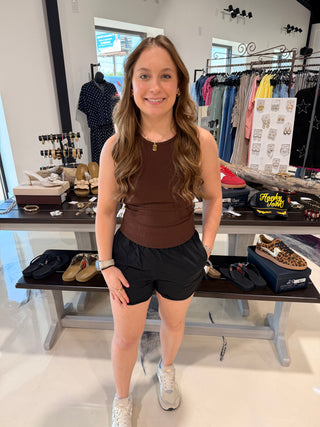 Windbreaker Run Shorts- Black