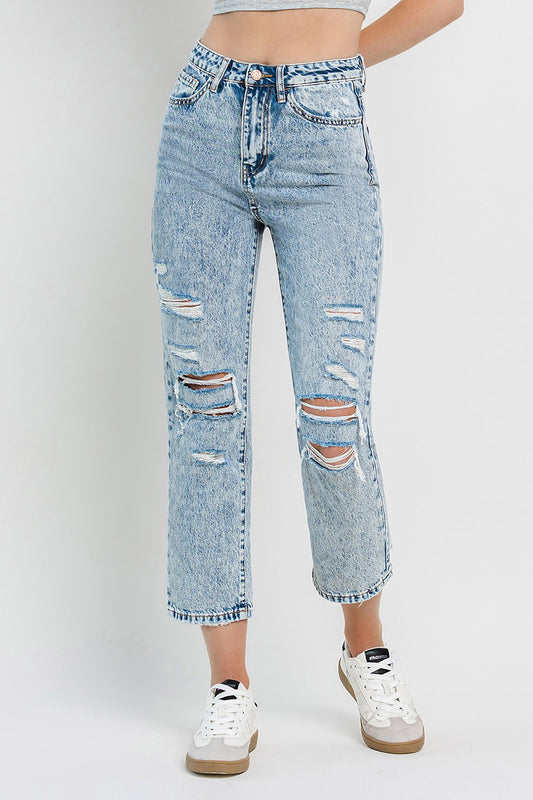 Limewire Vintage High Rise Straight Jeans