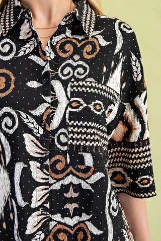 Whimsical Dreamer Top- Black