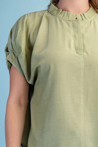 Skyline Serenity Top- Moss