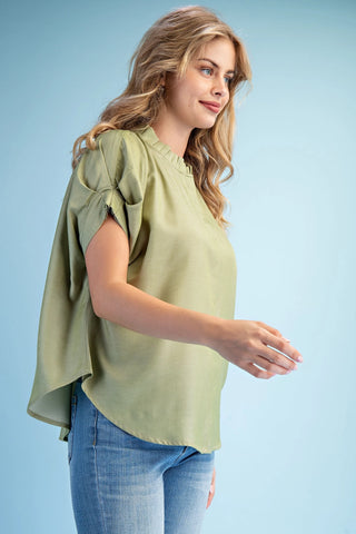 Skyline Serenity Top- Moss