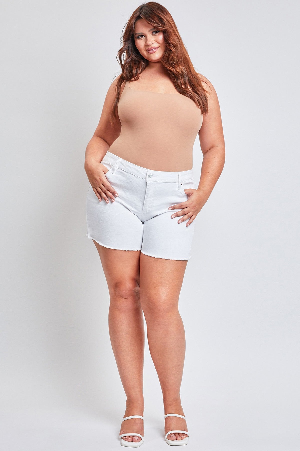 Curvy Vanilla Cream Shorts