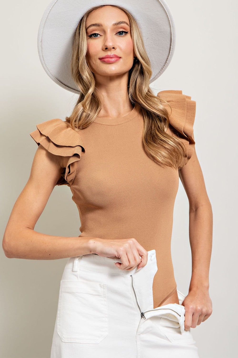 Anywhere With You Bodysuit In Brown