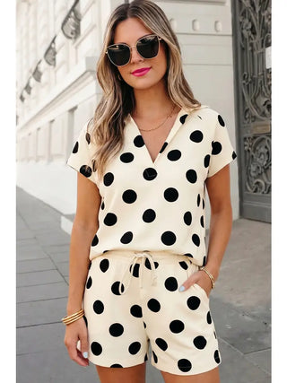 Polka Dot Shorts Set