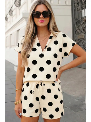 Polka Dot Shorts Set