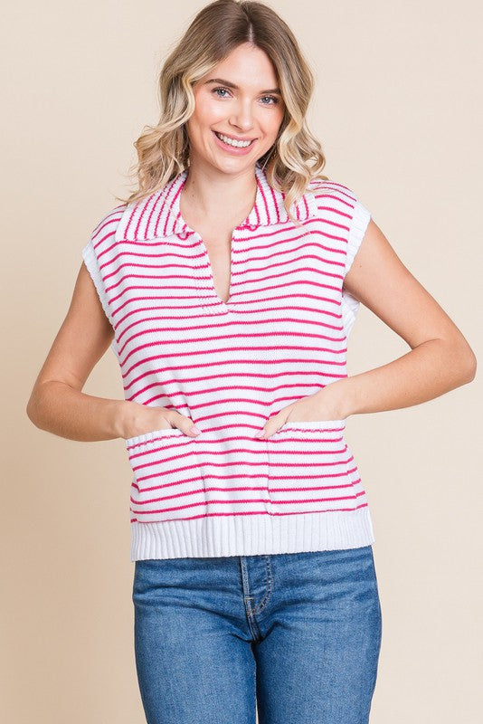 Hampton Weekend Top In Pink