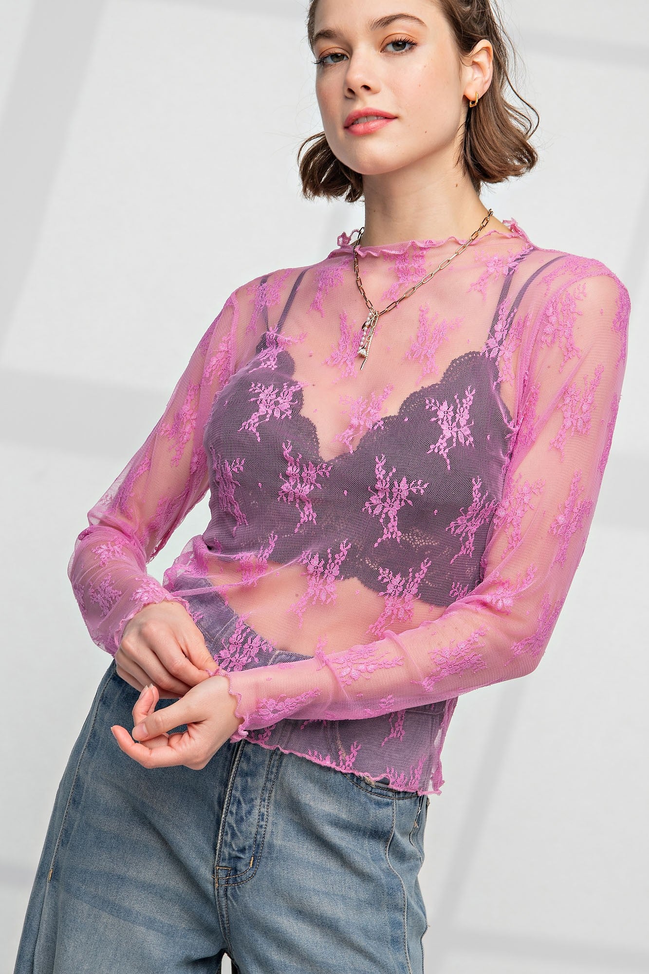 The Adaline Top In Pink