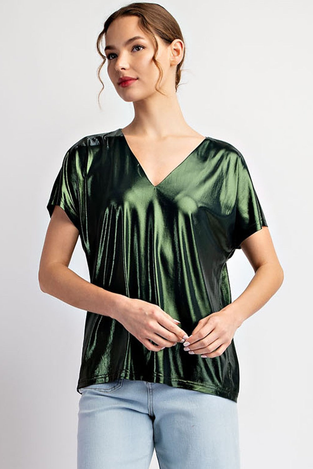 Disco Night Emerald Green Top