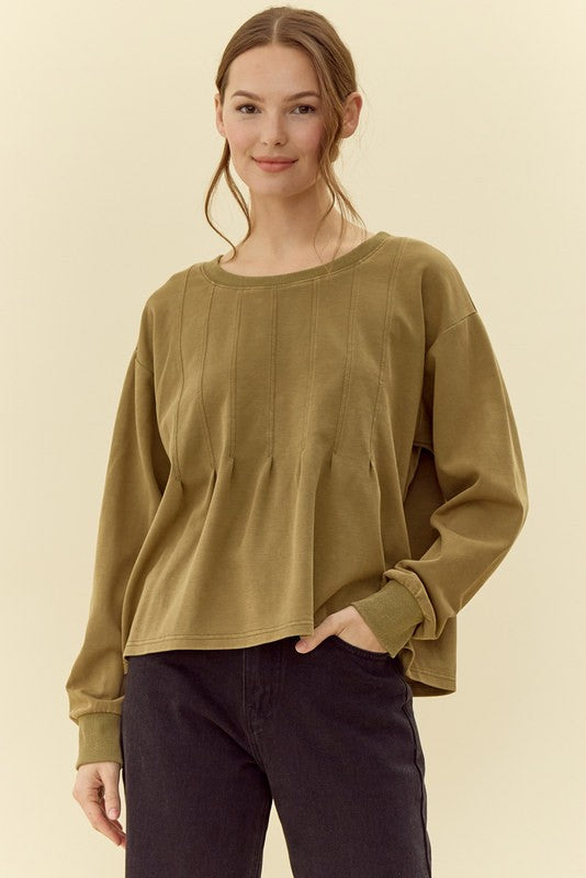 Dibs Top In Olive