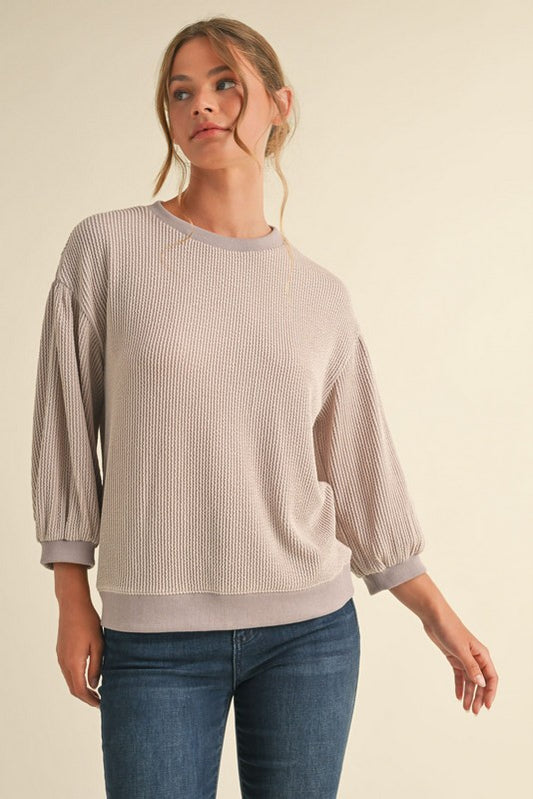 Perfect Day Top In Oatmeal