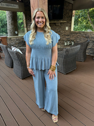 Feel The Need Pants - Steel Blue