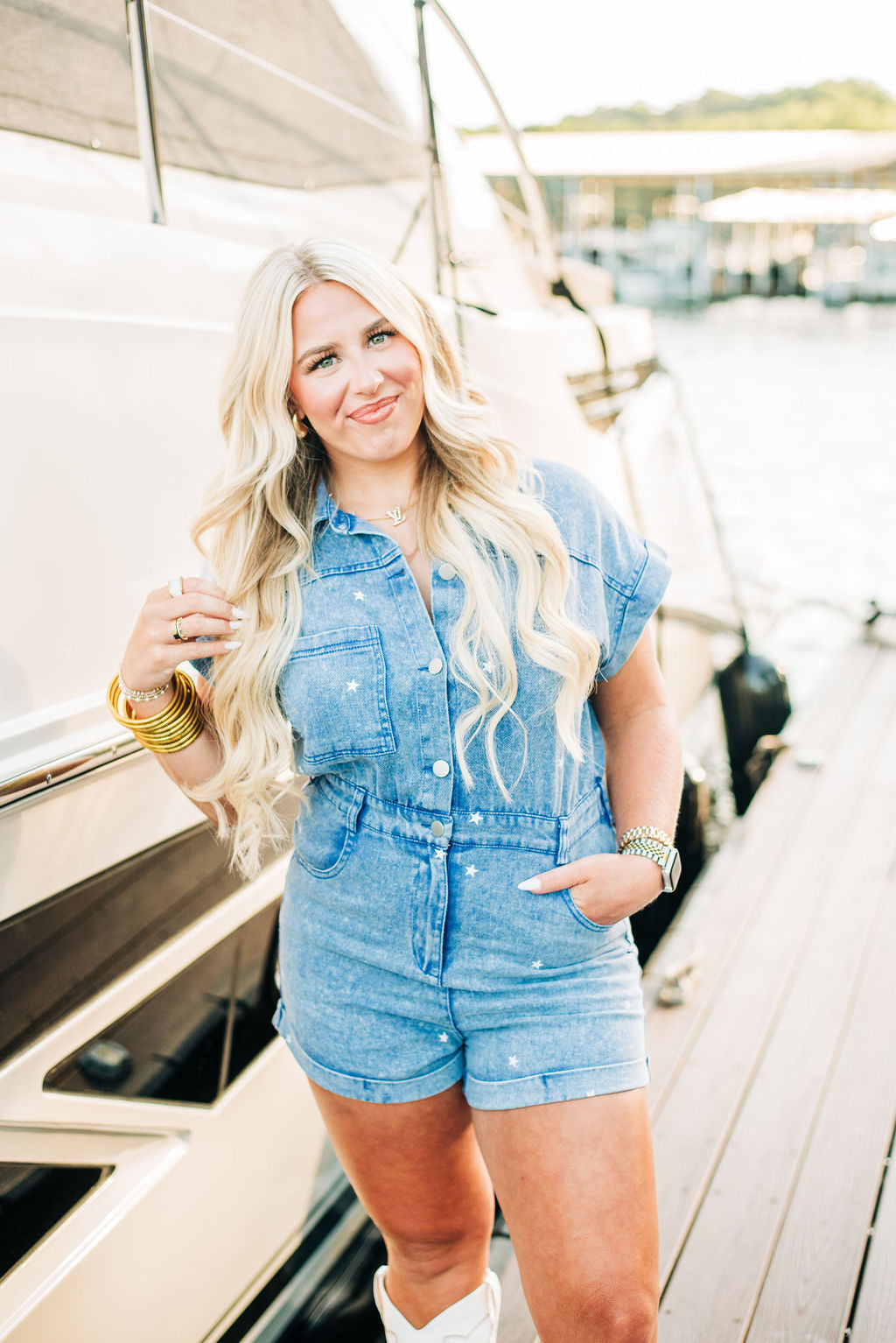 Star Spangled Romper