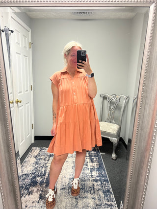 Canyon Clay Tiered Dress