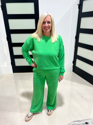 Fresh Threads Sweater- Green