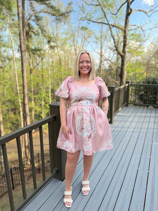 The Whistledown Dress- Rose