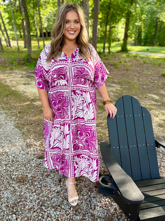 Curvy French Quarter Midi Dress