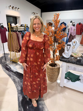 Fall Hues Maxi Dress