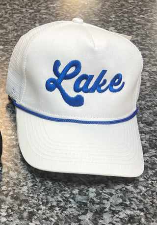 Lake Trucker Hat- White