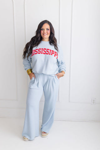 Ole Miss Pant- Blue Fog