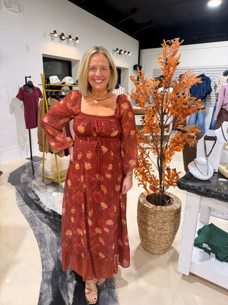 Fall Hues Maxi Dress