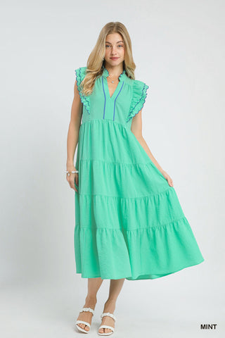 Be Her Midi Dress- Mint