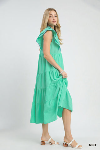 Be Her Midi Dress- Mint