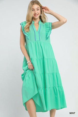 Be Her Midi Dress- Mint