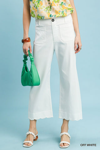 Leah Scalloped Pants