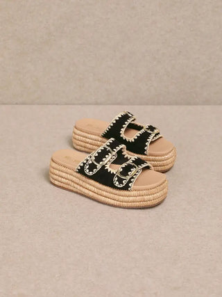 The Heidi Sandal/Black