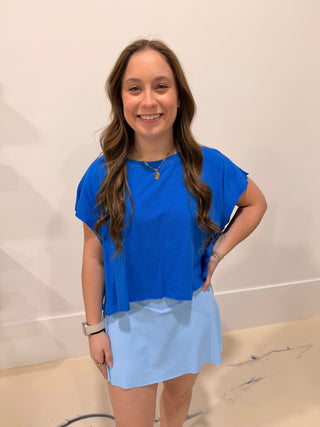 Lovely Life Athletic Skirt/Sky