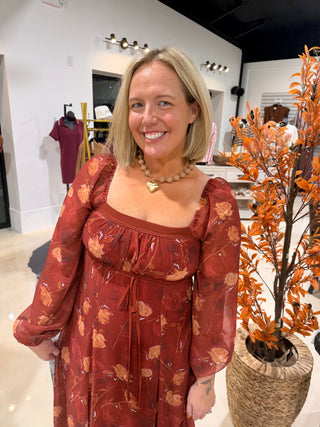 Fall Hues Maxi Dress