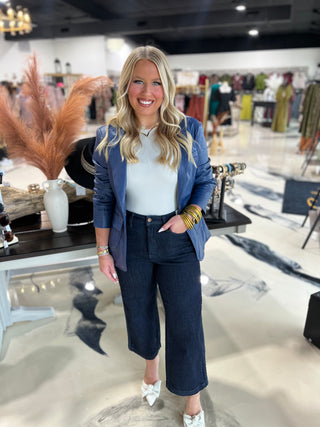 City Slick Blazer- Blue