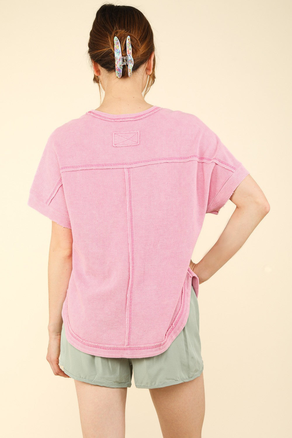 Curvy Sincere Thoughts Top In Pink