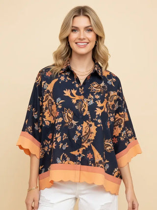 Navy Dreams Blouse