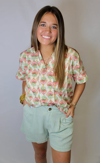 Work For It Shorts In Mint