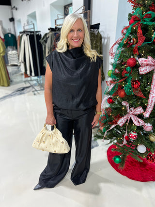 Shine On Blouse-Black