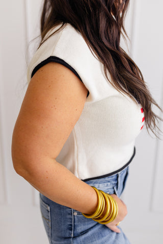 Freedom Sleeveless Top-Cream